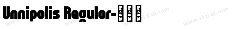 Unnipolis Regular字体转换